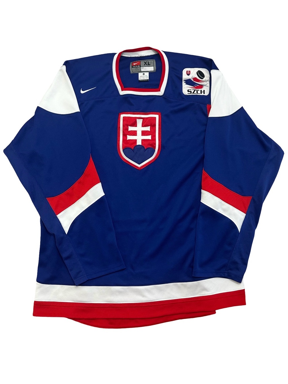 Nike Team Slovakia Championship Hockey Jersey Blue Size XL